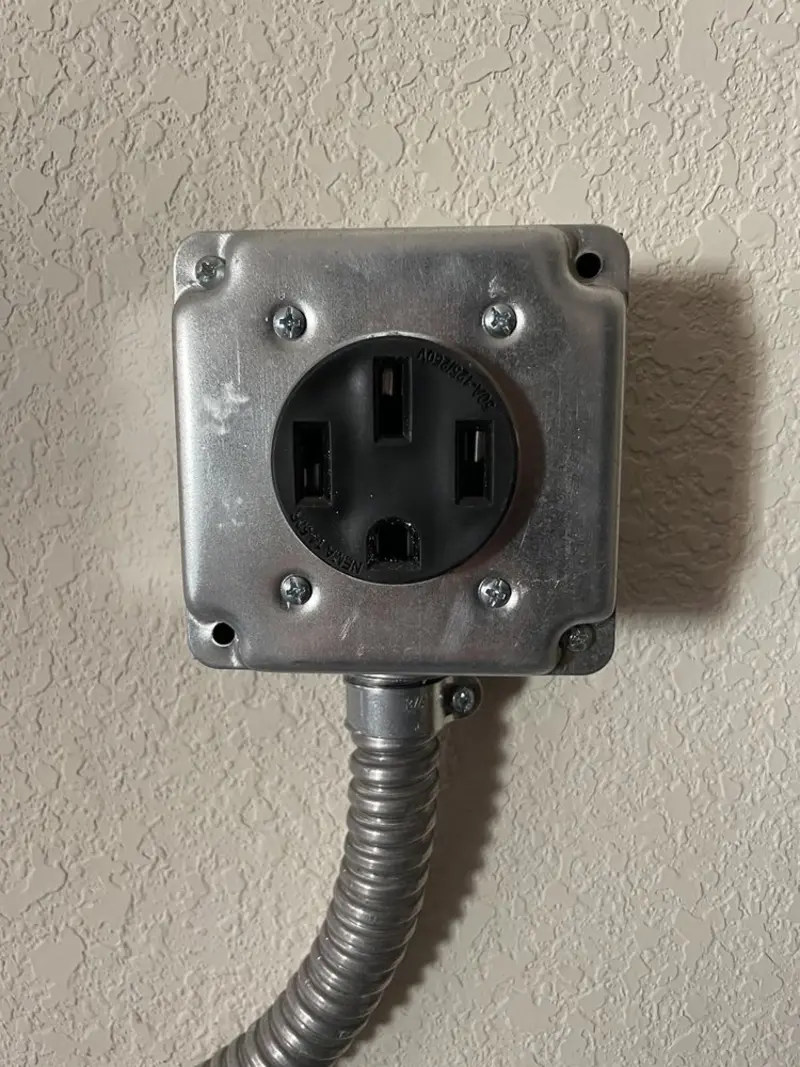 NEMA 14-50 outlet installed for Smart Home Electrical in Los Banos