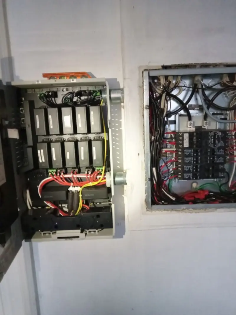 Electrical panel upgrade completed for Security Camera Wiring in Los Banos